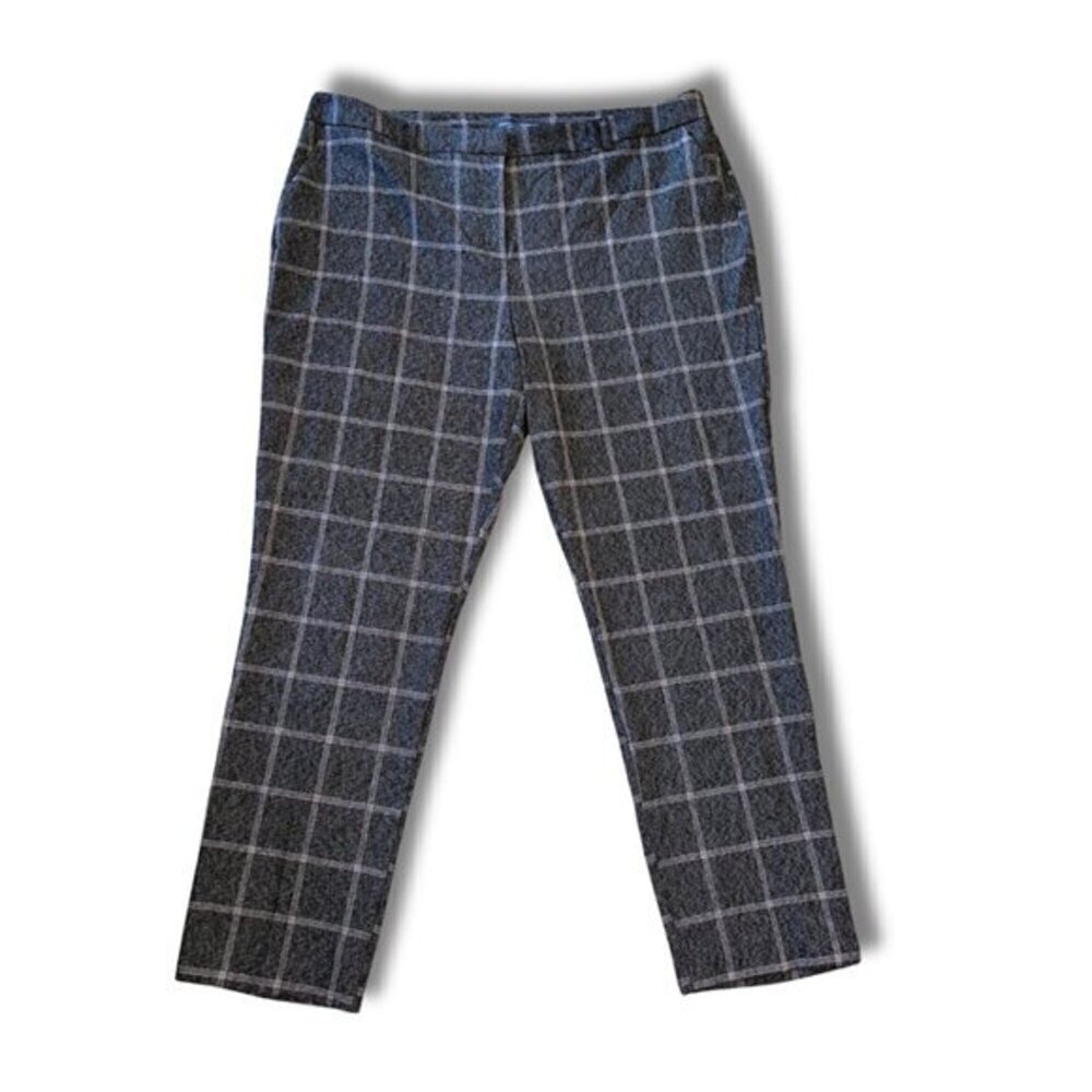 Dorothy Perkins Women's Gray Plaid Dress Pants 16
